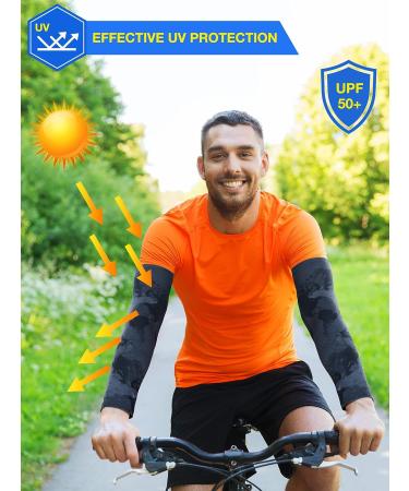4 Pairs L Size UV Sun Protection Cooling Compression Arm Sleeves - Unisex Long Football Sun Sleeves - Buy Online on GoSupps.com