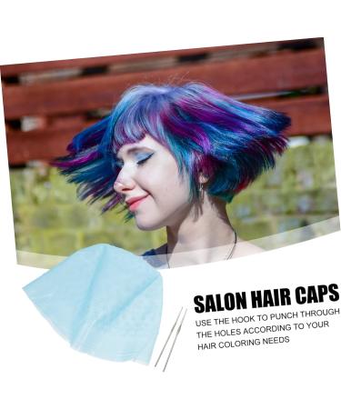 1 Set Hair Color Highlighter Cap Salon Hair Coloring Dye Cap Hair Bleaching Kit Hair Bleaching Cap Color Hair Dye Hair Coloring Caps Colored Hat Crochet Stainless Steel Clamshell 22X16X1CM blue - Buy Online on GoSupps.com