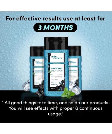 3-in-1 Action Charcoal & Menthol Body Wash | Instant Cooling Odor Protection & Skin Texture Improvement | 5% Niacinamide & Activated Charcoal Beads | 250ml - Shop Now - Buy Online on GoSupps.com