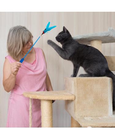 Shop Ukofew 12-Piece Cat Fishing Toys with Springs & Feathers Interactive Fun for Cats of All Sizes | International Shipping Available - Buy Online on GoSupps.com
