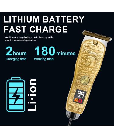 GEC Beard Hair Trimmer for Men - Professional Mustache T Blade Liners Cordless Electric Shavers & Zero Gapped Edgers - Ultimate Grooming Kit with LED Display - Buy Online on GoSupps.com