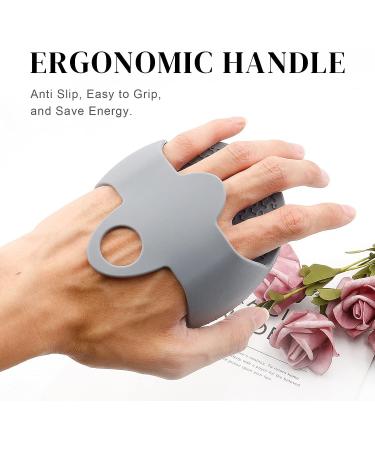 PLZ Silicone Body Scrubber - Gentle Exfoliating Shower Brush for Lathers Well - Grey - Buy Online on GoSupps.com