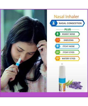 Lavender Neti Inhaler for Sinus & Lung Relief | Himalayan Salt Air & Aromatherapy | Portable Respiratory Wellness - Buy Online on GoSupps.com