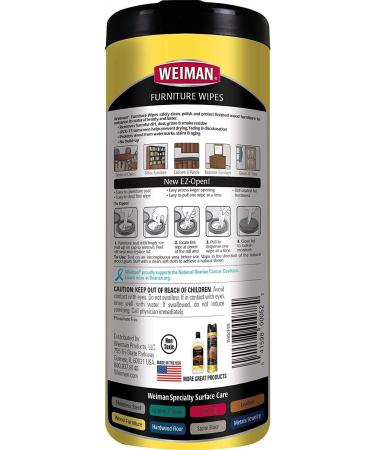 Buy Wood Furniture Wipes 30CT - Premium Cleaning Solution for All Wood Surfaces | Fast International Shipping - Buy Online on GoSupps.com