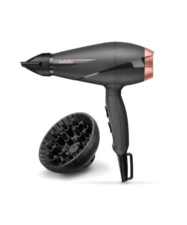 Babyliss Smooth Pro 2100 hair dryer hair dryer with powerful 2100 watts made in Italy ion technology for anti-frizz effect including centering nozzle and diffuser for natural curls 6709de