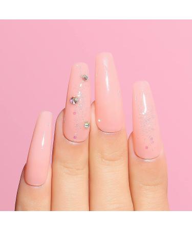 AIMEILI Hema Free Rubber Base Gel For Nails  Soak Off U V LED Clear Sheer Gel Nail Polish  4 in 1 Nail Strengthen/Enhance/Base Coat/Color Gel Polish Set Of 6pcs X 10ml - Kit 47 KIT4 - Buy Online on GoSupps.com