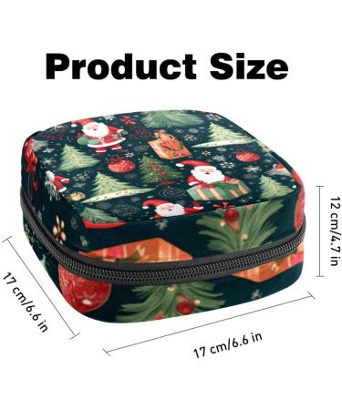 Muoooum Christmas Tree Sanitary Napkin Storage Bag | Portable Menstruation Cup Organizer for Teens & Women | 4.7x6.6 in - Buy Online on GoSupps.com