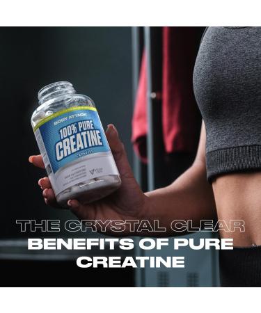 Body Attack 100% Pure Creatine Capsules - 600 Count | Sports Nutrition Supplement for Energy & Performance - Ship Internationally - Buy Online on GoSupps.com