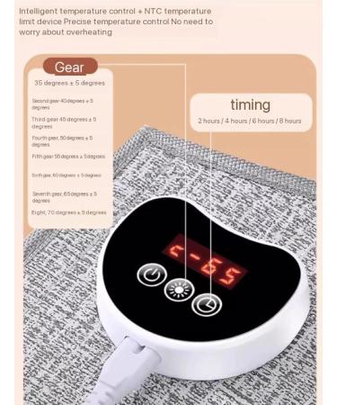 Caulo Round Foot Warmer - 160W Temperature Display Thermostat & Timer | Automatic Shutdown | Ideal for Home & Office Use (Blue) - Buy Online on GoSupps.com