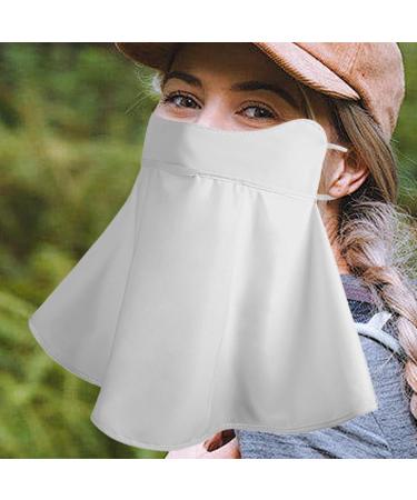 Breathable Gray Facial Cover for Sun Protection | Cooling Face Cover & Scarf for Outdoor Activities - Buy Online on GoSupps.com