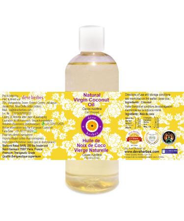 Deve Herbes Natural Virgin Coconut Oil - Therapeutic Cold Pressed 200ml | Premium Cocos Nucifera for Skin & Hair Care - Buy Online on GoSupps.com