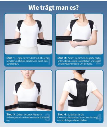 Prowaves Adjustable Posture Correction Back Support Belt for Men & Women | Breathable Back Straightener | Improve Posture & Comfort - Buy Online on GoSupps.com