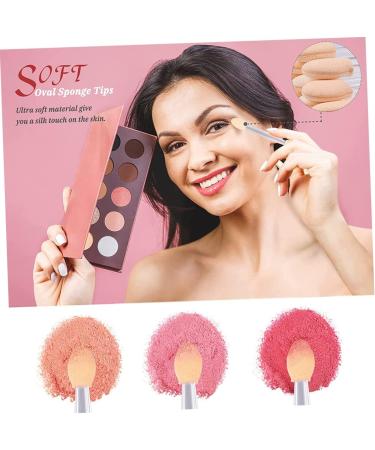 NOLITOY Girls Accessories 50pcs Two-color Eyeshadow Brush Eye Shadow Cosmetic Wand Sponge Eyeshadow Double Brush Woman Girl - Buy Online on GoSupps.com