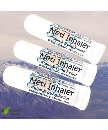 Urban ReLeaf Neti Salt Air Relief Aromatherapy - Himalayan Respiratory Wellness - 100% Natural (3 Pack) - Buy Online on GoSupps.com