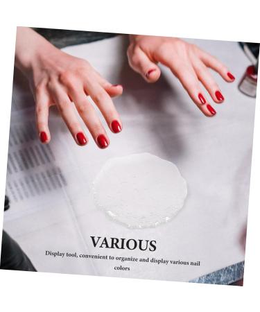 BELLIFFY Nail Polish Palette Clear Glass Nail Art Palette with Luxury Frosted Texture Compact Portable Design for Professional Nail Art for Home or Travel 950X950X040CM - Buy Online on GoSupps.com
