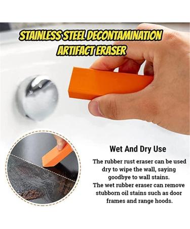 Stainless Steel Stain Eraser Stainless Steel Decontamination Artifact Eraser Glass Rust Remover Rubber for Steel Stainless Surface Kitchen (Color : 1pcs) - Buy Online on GoSupps.com