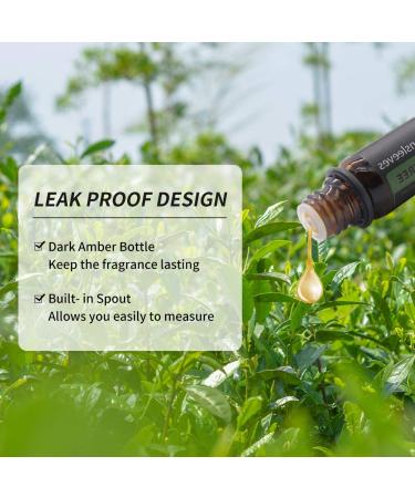 GREENSLEEVES Tea Tree Essential Oil, 10ml Pure Plant-Based Fragrance Oil for Aromatherapy, Essential Oils for Diffuser, Air Freshener, Massage, Bath Bomb, Scented Candle Soap Making - Buy Online on GoSupps.com