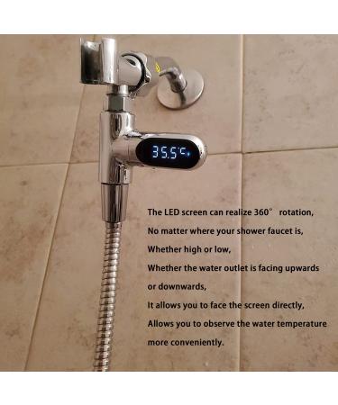 LED Digital Shower Temperature Display - 0 100 Baby Bathing Water Thermometer with Fahrenheit Option & 360 Rotatable Umbrella - Perfect for Baby Care - Buy Online on GoSupps.com
