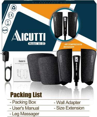 Leg Massager with Heat for Circulation - Air Compression Calf Massager for Muscle Pain Relief - Gift for Men, Women, Dad, Mom - Perfect for Birthday, Fathers Day, Mothers Day, Christmas - Buy Online on GoSupps.com