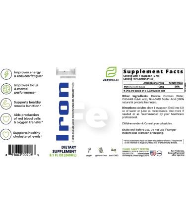 Liquid Ionic Iron Supplement for Iron Deficiency and Hormone Support | Energy Boost | Healthy Muscle Function - Buy Online on GoSupps.com