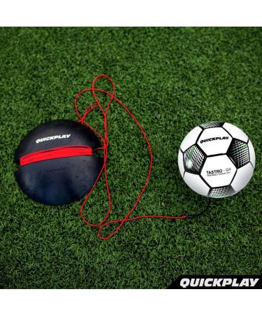 QUICKPLAY Replay Soccer Training Ball - Adjustable Bungee Elastic Junior Size 4 Soccer Ball with Base Weight - Buy Online on GoSupps.com