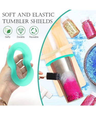 ZOCONE 12PCS Silicone Tumbler Shields for Epoxy Tumbler - Multi-Size Protector for Spray Paint & Resin - Tumbler Making Supplies - Buy Online on GoSupps.com
