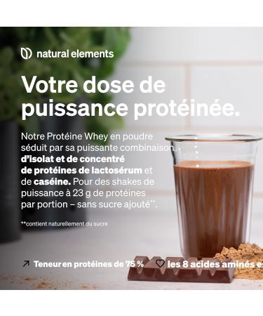 Whey protein powder Chocolate 1 kg 23 g protein per serving for your muscle building highly dosed produced and tested in the laboratory in Germany - Buy Online on GoSupps.com