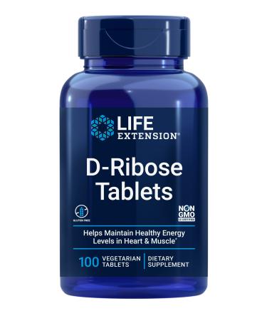 Life Extension D-Ribose Tablets 100 Vegetarian Tablets