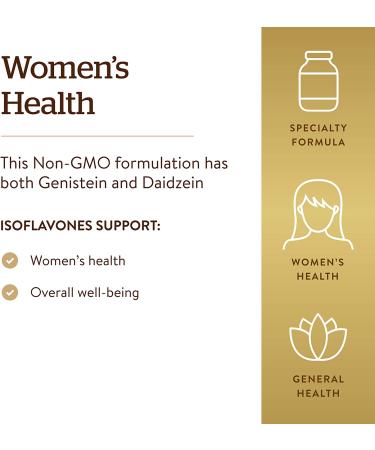 Solgar Isoflavones Super Concentrated - 120 Tablets for Hormonal Balance & Wellness - Buy Online on GoSupps.com