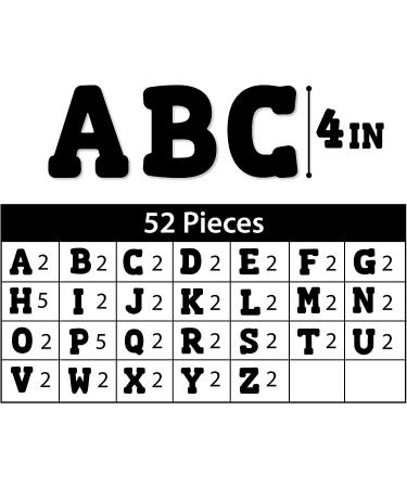 ArtSkills Paper Poster Letters and Numbers for Projects and Crafts  4 and 2.5  Black  150 Pieces - Multiple Sheets Per Letter Pad - Buy Online on GoSupps.com