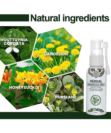 2Pcs Natural Herbal Hemorrhoids Treatment Spray for Fast Pain Relief - 30ml - Buy Online on GoSupps.com