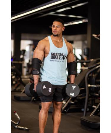 GORILLA WEAR Elbow Wraps - Black/White (180cm) | Premium Support for Weightlifting & Fitness - Buy Online on GoSupps.com