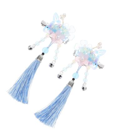 Didiseaon 1 Pair Butterfly Hair Clip Hair Barrettes for Women Thick Hair Asian Hair Accessories Kids Hair Clips for Girls Temperament Hair Clip Side Clip Modeling Alloy Child