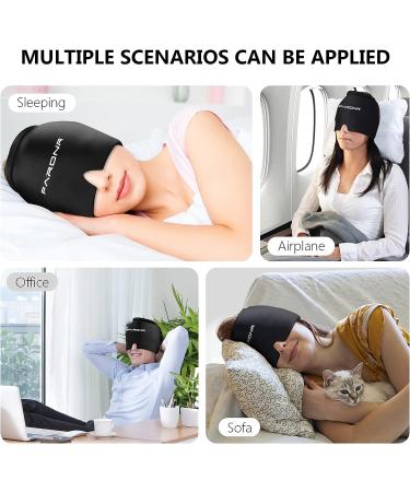 Migraine Relief Cap with SILVADUR Technology - Enhanced 3D Contour Design for Comfort - Ideal for Headache, Sinus Relief, Stress, and Sports Recovery - Black - Buy Online on GoSupps.com
