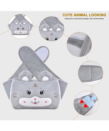 Rubber Hot Water Bottle with Soft Waist Cover - Pain Relief for Neck, Back, Shoulders, Legs - Tiger Design - Buy Online on GoSupps.com
