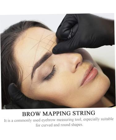Mikinona Eyebrow Line String Ink Line Box Ink Line Ruler Durable White Brow Line Brow Mapping Tool Bottled Makeup Tools 6.5x2.6cm White - Buy Online on GoSupps.com