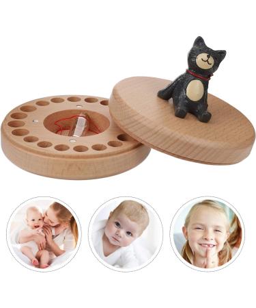 Amosfun Wooden Baby Tooth Fairy Box - Cat Pattern Tooth Saver Storage for Kids Keepsake Memories - Buy Online on GoSupps.com