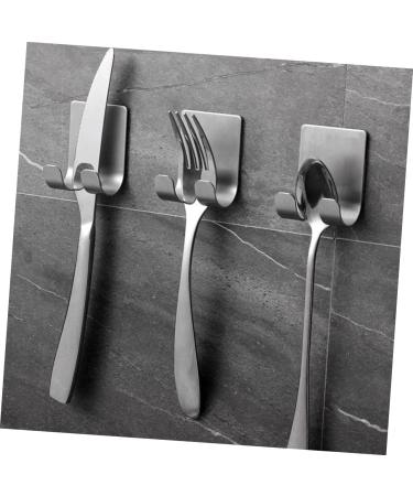 Stobaza 20 Pack Stainless Steel Strong Sticky Hooks - Self-Adhesive No Punching Wall Hooks for Showers & Clothes - High-Performance 5.7x4.5cm Aluminum Alloy - Buy Online on GoSupps.com