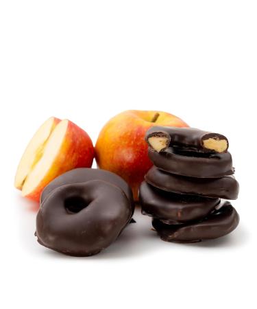 Buy Apple Rings in Fine Dark Chocolate 250g | Gourmet Chocolate-Covered Fruits | International Shipping Available - Buy Online on GoSupps.com