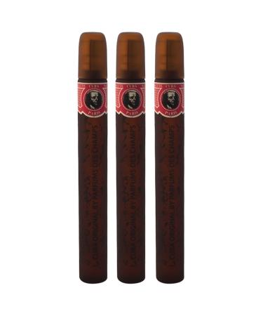 Cuba Red by Cuba for Men - 1.15 oz EDT Spray - (Pack of 3)