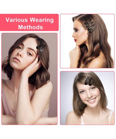 80Pcs Non-Slip Metal Hair Barrettes for Women & Kids - Baking Paint Protection Snap Hair Clips in Black - Buy Online on GoSupps.com