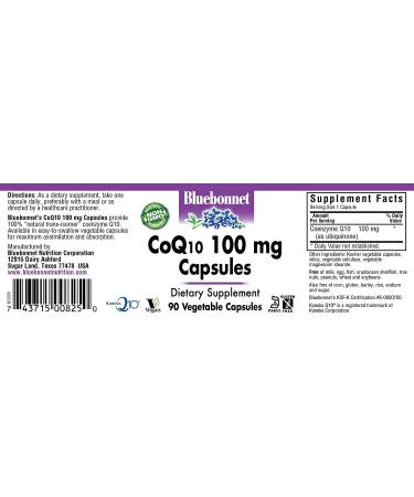 Buy Bluebonnet Nutrition CoQ10 100 mg - 90 Veggie Capsules | Energy & Heart Health - Buy Online on GoSupps.com
