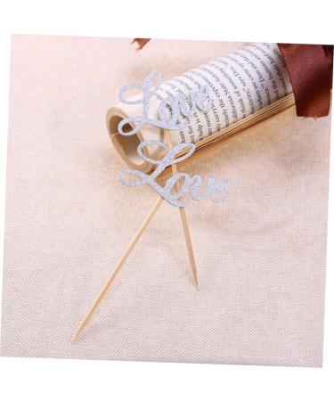 Vaguelly 5pcs Glitter Cupcake Toppers Party Decorations Fornite Cake Decoration for Birthday Wedding Cake Toppers Love Cake Toppers Decorations for Party Wedding Decor Cupcake Picks Flash - Buy Online on GoSupps.com