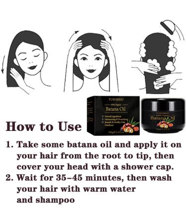 Batana Oil for Hair Growth and Repair 100% Natural Pure Unrefined and Organic Hair Growth Oil Scalp and Hair Care and Enhances Hair Thickness in Men & Women - Buy Online on GoSupps.com