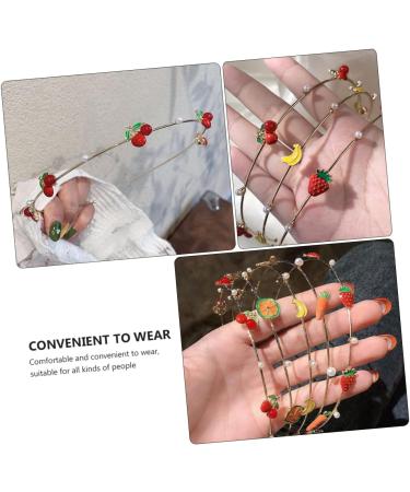 MAGICLULU Strawberry Headband Accessories Braided Hair Headbands Cupid Halloween Decor Head Band Hair Bands for Decorative Hairband Make up Miss Clothing Alloy (iron) - Buy Online on GoSupps.com