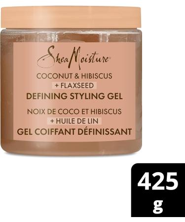 Shea Moisture Coconut & Hibiscus Curl & Shine Gift Set with Shampoo & Conditioner for Thick Curly Hair 384 ml (Pack of 2) & Coconut & Hibiscus Defining Hair Styling Gel with Flaxseed 425 g - Buy Online on GoSupps.com