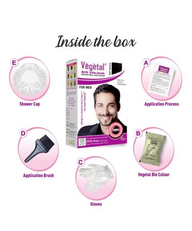 Buy Vegetal Bio Hair Colour Soft Black 25g for Beard & Mustache - International Shipping Available - Buy Online on GoSupps.com
