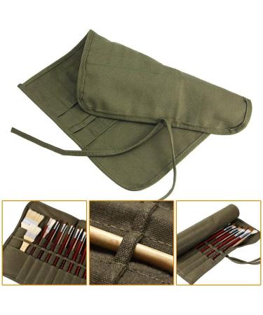 JTDEAL Paint Brush Holder - 22 Slot Acrylic/Oil/Watercolor Brush Storage Roll Pouch in Silver White - Holds 100 Brushes - Artist Essential - Buy Online on GoSupps.com