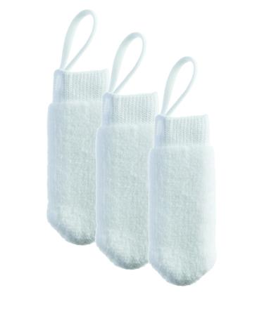 Petosan Microfiber Finger Brush Battery Operated White for Dogs 3 Pack 1 piece (3 pack)
