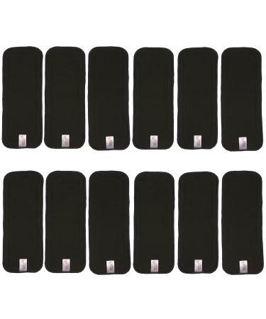 Littles and Bloomz 12 Charcoal Reusable Nappy Insert Cloth Diaper Booster BC12 Charcoal 12 - Buy Online on GoSupps.com